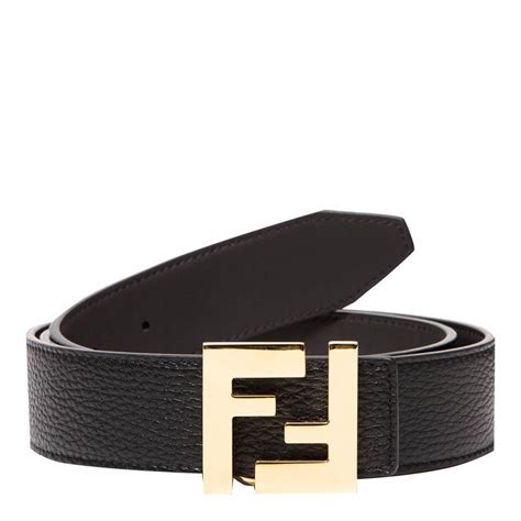 fendi black leather belt single loop belt|fendi leather belt.